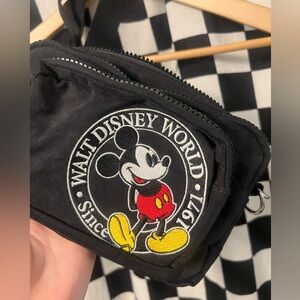 Disney Parks Mickey Embroidered Fanny pack bag